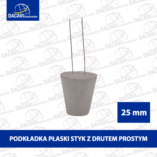 podkładka-płaski-styk-z-drutem-prostym-25-mm